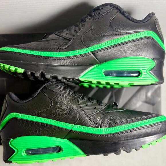 Undefeated x Nike Air Max 90 Black Green Spark Sz12 - | OG box and ex laces Rare - Picture 8 of 13